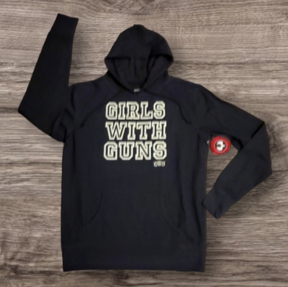 GWG "GIRLS WITH GUNS" Pullover Hunting Athletic Hoodie Sweatshirt